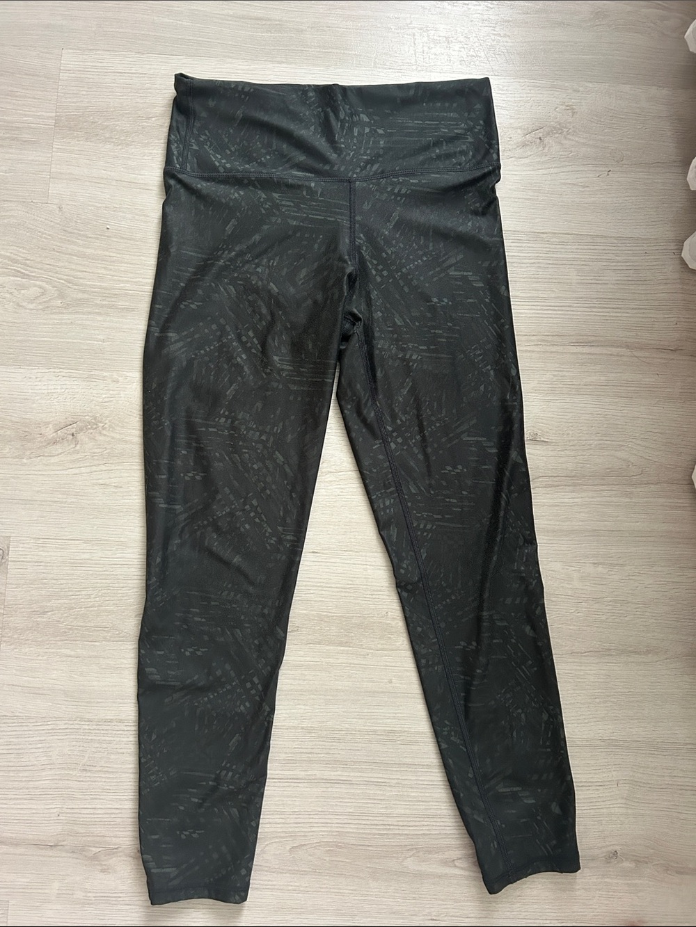 aerie Black High-Rise Printed Workout Leggings